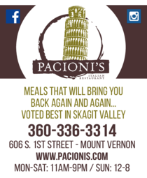 Print Ad of Pacioni's Restaurant & Lounge