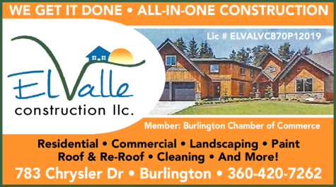 Print Ad of El Valle Construction Llc