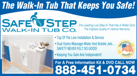 Print Ad of Safe Step Walk-In Tub Co