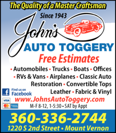Print Ad of John's Auto Toggery