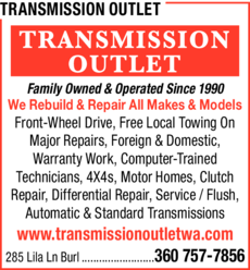 Print Ad of Transmission Outlet