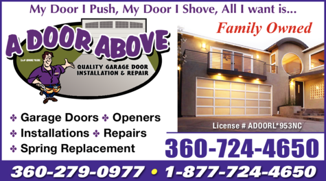 Print Ad of A Door Above