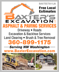 Print Ad of Baxter's Excavation Llc