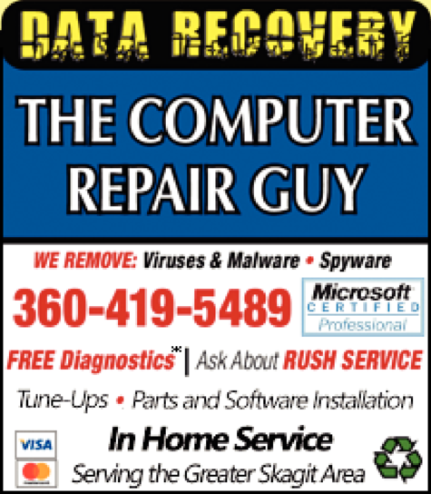 Print Ad of Computer Repair Guy The