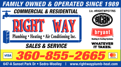 Print Ad of Right Way Plumbing Heating Air Conditioning