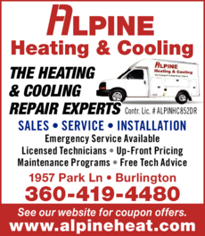 Print Ad of Alpine Heating & Cooling