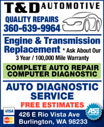 Print Ad of T & D Automotive