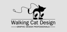 Print Ad of Walking Cat Design