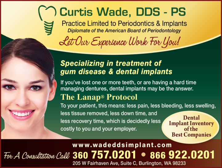 Print Ad of Wade Curtis K Dds Ps