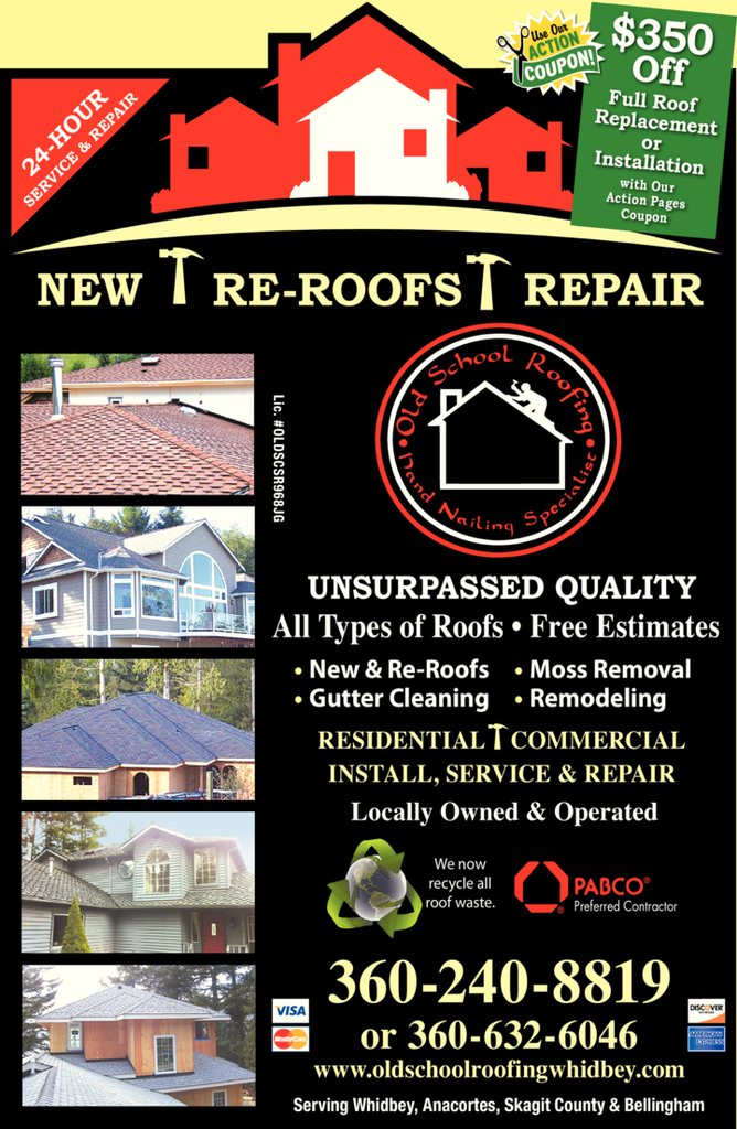 Print Ad of Old School Roofing