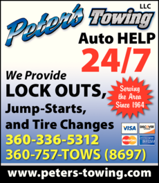 Print Ad of Peter's Towing Llc