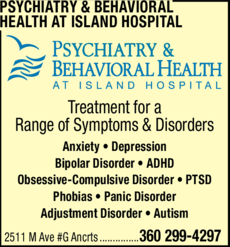 Print Ad of Psychiatry & Behavioral Health At Island Hospital