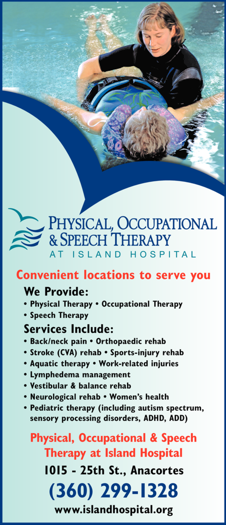 Print Ad of Physical Occupational & Speech Therapy At Island Hospital