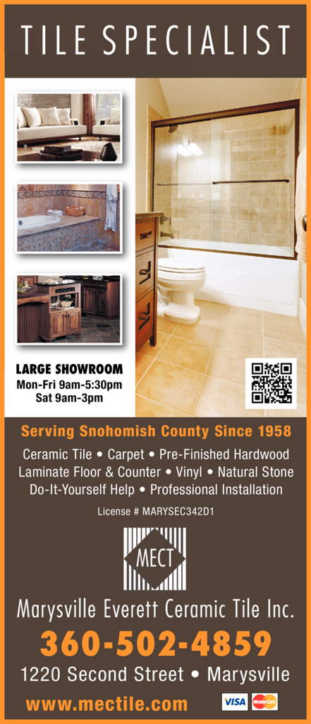 Print Ad of Marysville Everett Ceramic Tile Inc