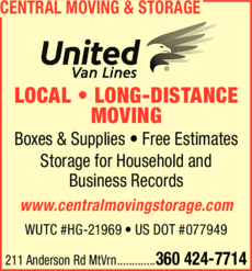 Print Ad of Central Moving & Storage
