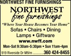 Print Ad of Northwest Fine Furnishings Inc