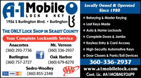 Print Ad of A-1 Mobile Lock & Key