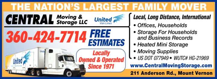 Print Ad of Central Moving & Storage