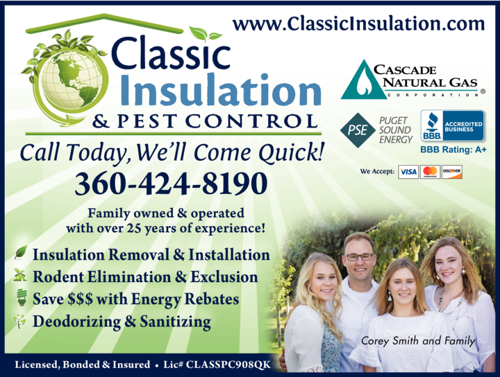 Print Ad of Classic Insulation & Pest Control