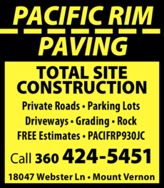 Print Ad of Pacific Rim Paving