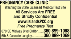 Print Ad of Pregnancy Care Clinic