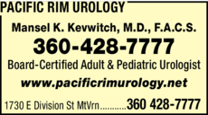 Print Ad of Pacific Rim Urology