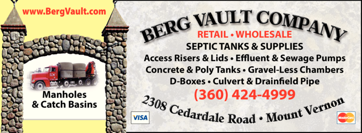 Print Ad of Berg Vault Company