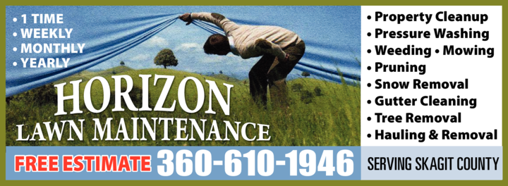 Print Ad of Horizon Lawn Maintenance