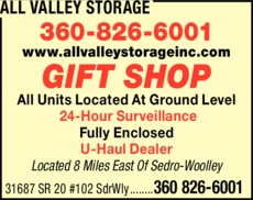 Print Ad of All Valley Storage