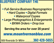 Print Ad of Blueprint Company The