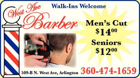Print Ad of West Ave Barber