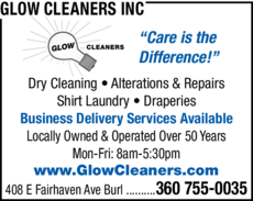 Print Ad of Glow Cleaners Inc