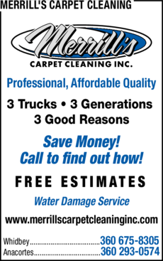 Print Ad of Merrill's Carpet Cleaning