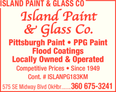 Print Ad of Island Glass Co