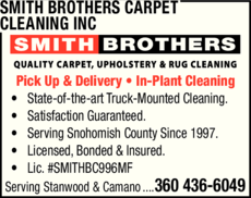 Print Ad of Smith Brothers Carpet Cleaning Inc