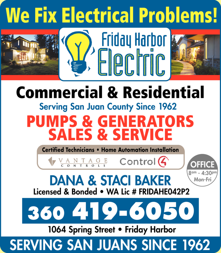 Print Ad of Friday Harbor Electric