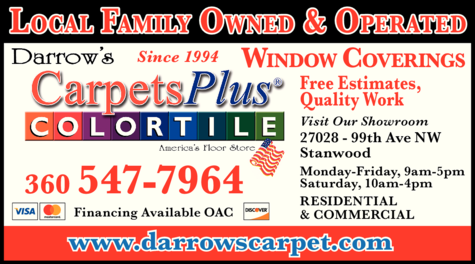 Print Ad of Darrow's Carpets Plus Color Tile