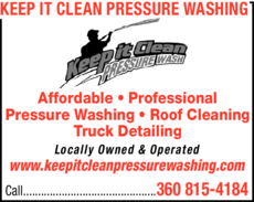 Print Ad of Keep It Clean Pressure Washing