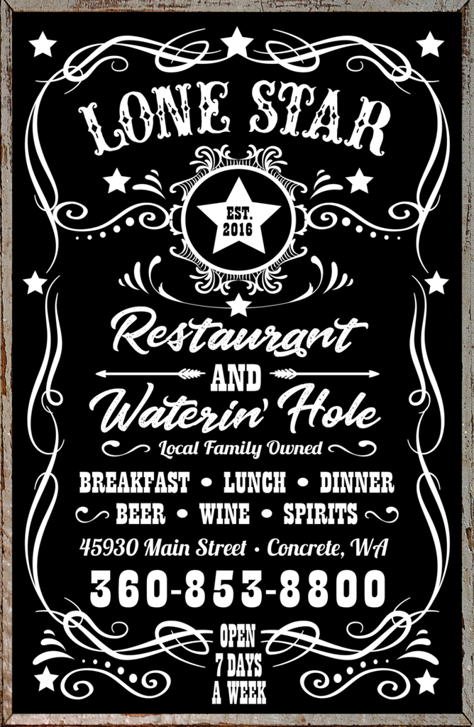 Print Ad of Lone Star Restaurant & Waterin' Hole