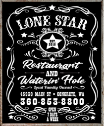 Print Ad of Lone Star Restaurant & Waterin' Hole