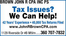 Print Ad of Brown John R Cpa Inc Ps
